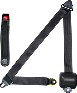 Seat Belt Retractable 3pt Charcoal