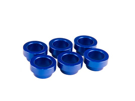 6 x FIC blue anodized Toyota Supra manifold bungs